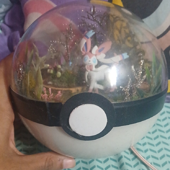 Pokemon Other - Pokemon Sylveon Pokeball Terrarium - White, Black, Pink, Blue